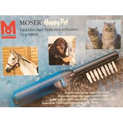 Peigne electrique de toilettage, démélage  pour animaux poils longs Moser happy pet