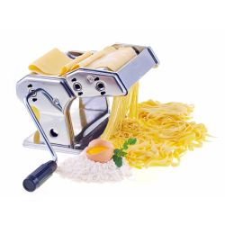 Machine a pate manuelle à rouleaux avec laminoire à tagliatelles et spaghettis