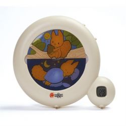 horloge avec indicateur de reveil : l écureuil de chez nature et decouverte