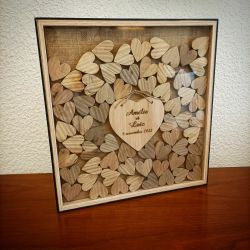Cadre a messages personnalisé pour un mariage