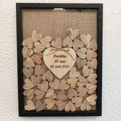 Cadre a messages personnalisé pour un mariage