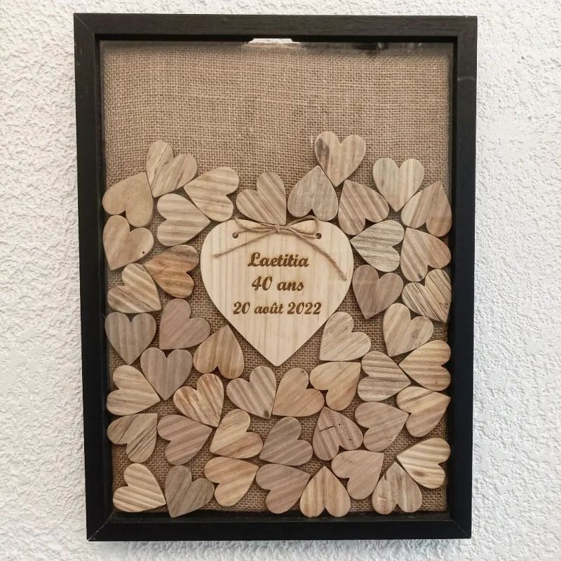 Cadre a messages personnalisé pour un mariage