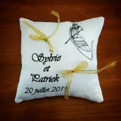 Coussin de mariage sur le thème du voyage : Venise