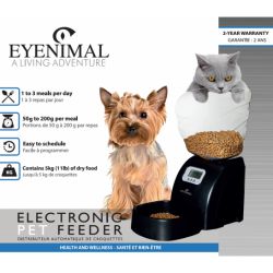 distributeur de nourriture programmable pour chat ou petit chien EYENIMAL