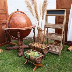 Location Mappemonde XXL / globe terrestre pour une déco sur le thème du voyage