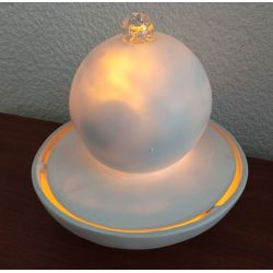 Fontaine boule / lampe d ambiance a poser