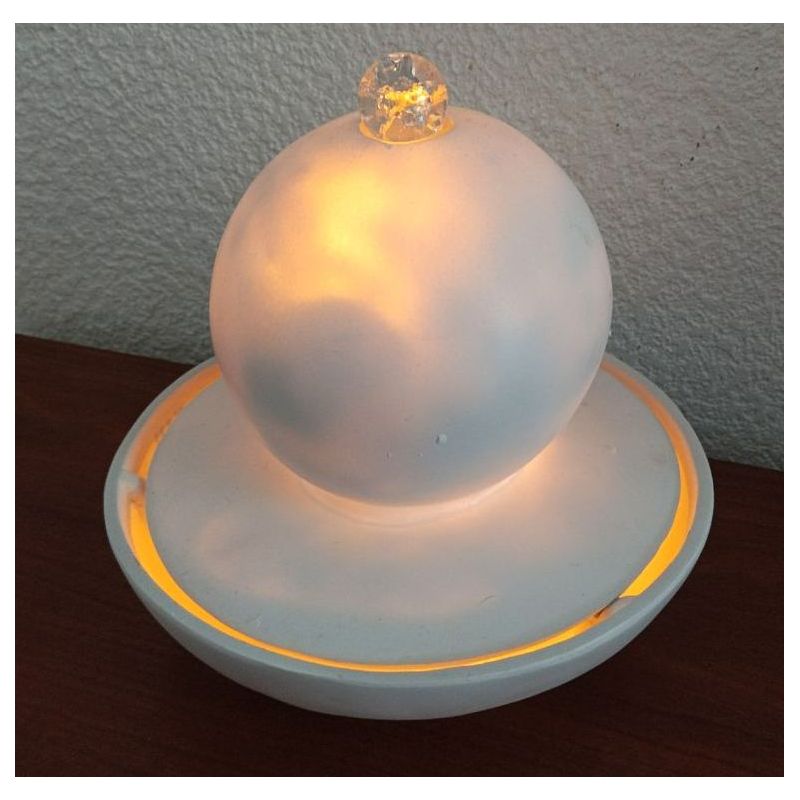 Fontaine boule / lampe d ambiance a poser