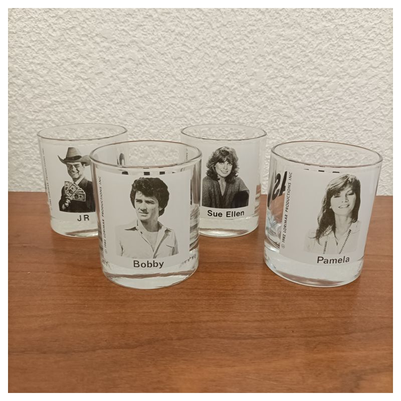 Lot 4 Verres a whisky Dallas 1982 – Lorimar productions inc