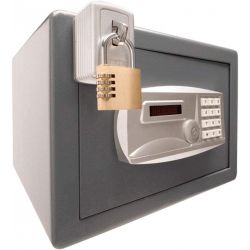 Verrou / Cadenas pour securiser le coffre-fort d'un hotel / Milockie