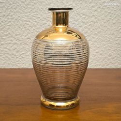 Carafe art deco vintage verre enrichi en manganese