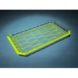 Plateau de service / Beurier en cristal enrichi en manganese
