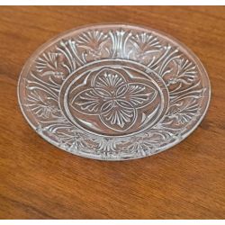 Lot de 6 sous verre ancien en cristal enrichi en manganese valery-stahl