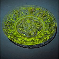 Lot de 6 sous verre ancien en cristal enrichi en manganese valery-stahl