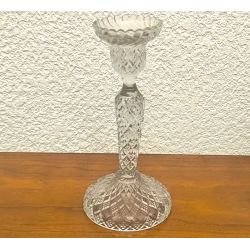Flambeau en cristal vallerysthal / bougeoir enrichi en manganese