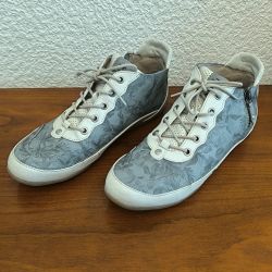 Chaussures p41 femme mustang blanche / grise, basket basse