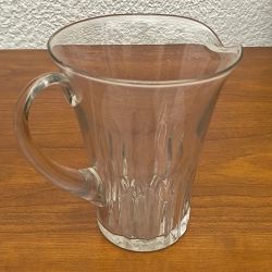 Carafe à eau retro / orangeade en verre enrichi en manganese