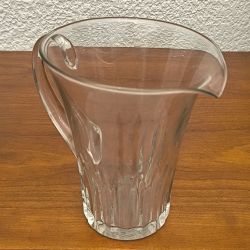 Carafe à eau retro / orangeade en verre enrichi en manganese