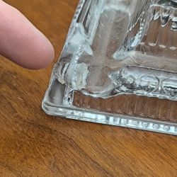 Encrier rétro en verre enrichi en maganese