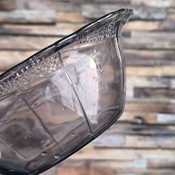 saladier ancien  en verre enrichi en maganese