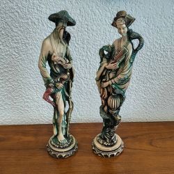 Couple de statuettes chinoises