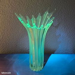 Vase ancien xxl environ 40 cm enrichi en manganese