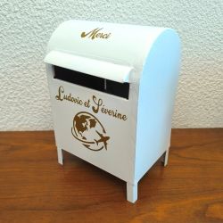 Urne mariage : la boite aux lettres en métal 