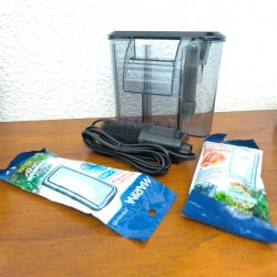 Pompe avec filtre exterieur pour aquarium avec effet cascade oxygénante / ultra plat marina s10