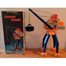 Grue Jouet vintage année eniron 1980 gantry crane