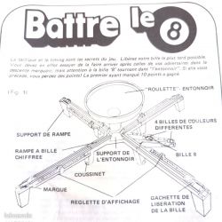 "Battre Le 8" Ancien Jeu de société Vintage Années 70' Complet - Marque: ARXON