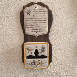 Dérouleur à papier toilette rustique en moustier