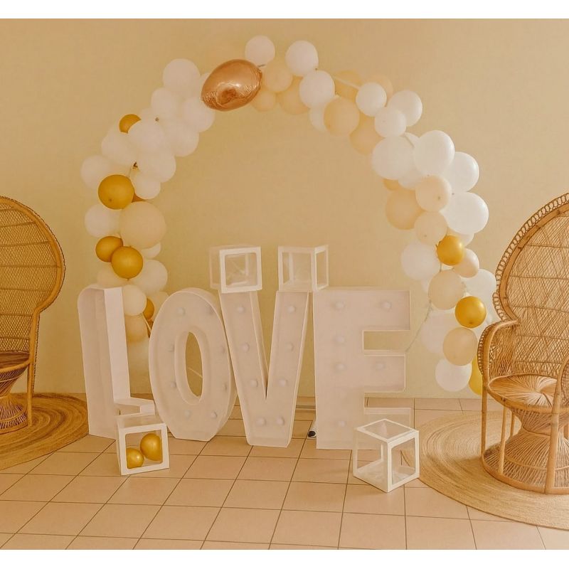  location structure ronde pour ballons / fleurs - arche à ballons