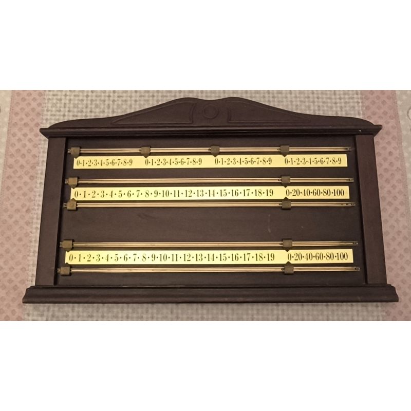 Tableau De Score Billard Portable PAMINGONO - Rail Compteur Points Snooker Billard Accessoire