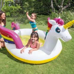 Pataugeoire / petite piscine gonflable pour enfants licorne( Unicorn ) (272 x 193 x 104 cm)