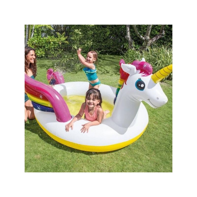 Pataugeoire / petite piscine gonflable pour enfants licorne( Unicorn ) (272 x 193 x 104 cm)