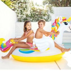 Bouée licorne XXL chevauchable INTEX