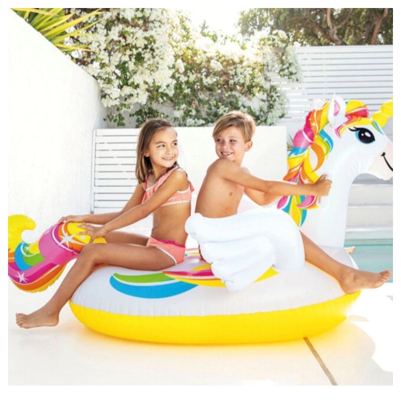 Bouée licorne XXL chevauchable INTEX