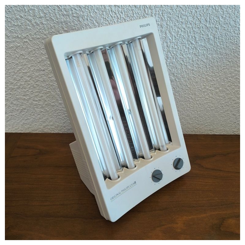 Solarium Facial 60 watts - 4 tubes UV philips HB161 sans mintuteur (pour visage et décolleté)