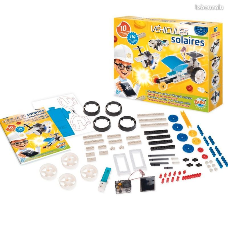 Jeu de construction véhicules solaires buki