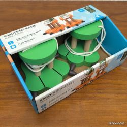 Petites Échasses sabots en bois pour enfants