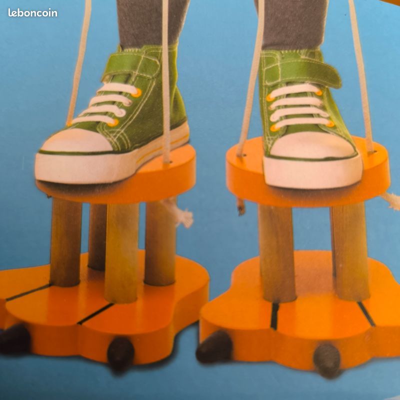 Petites Échasses sabots en bois pour enfants