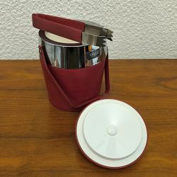 Seau à glace vintage avec pince INDUGA – Modèle original – Allemagne – Années 60/70