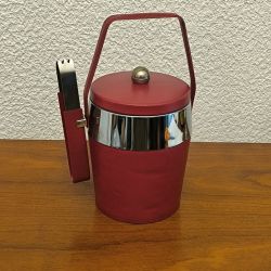 Seau à glace vintage avec pince INDUGA – Modèle original – Allemagne – Années 60/70