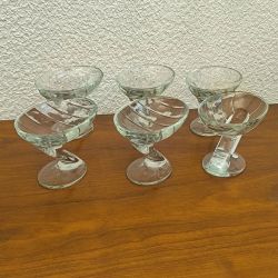 Lot de 6 coupes a glace vintage