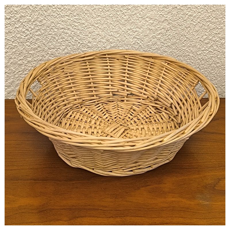 panier en osier rond environ 30 cm