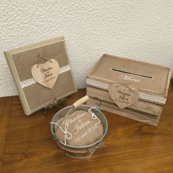 Accessoires personnalisés pour un mariage boheme chic