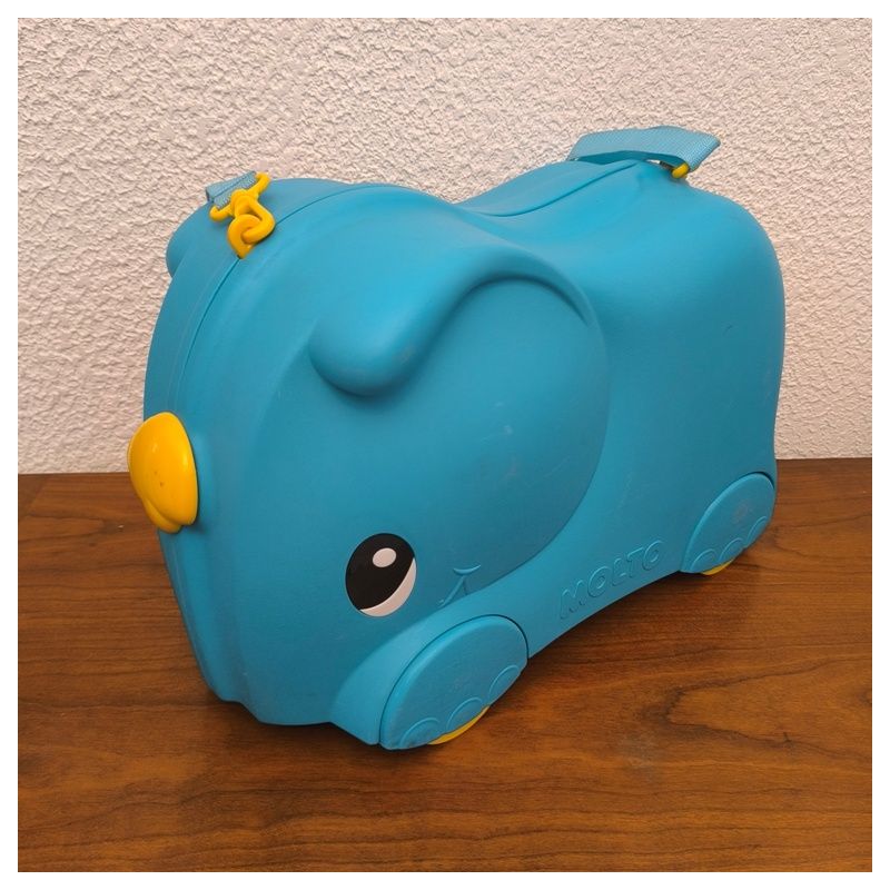 Valise porteur 2 en 1 molto l elephant (bleu ou rose au choix)