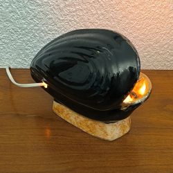 Lampe veilleuse vintage en forme de "Moule" Vallauris