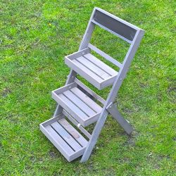 Etagere echelle / porte plante en bois / présentoir cadeau dragées mariage communion