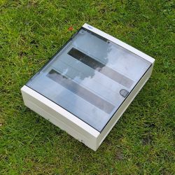 Tableau / coffret electrique Hager 2 rangées avec porte transparente 36 MOODULES