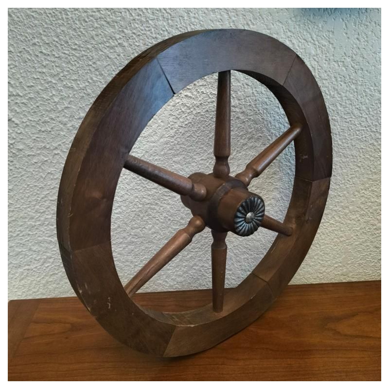 déco Roue en bois 45 cm